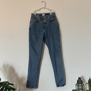 Calvin Klein High-Rise Straight Leg Blue Denim Jeans